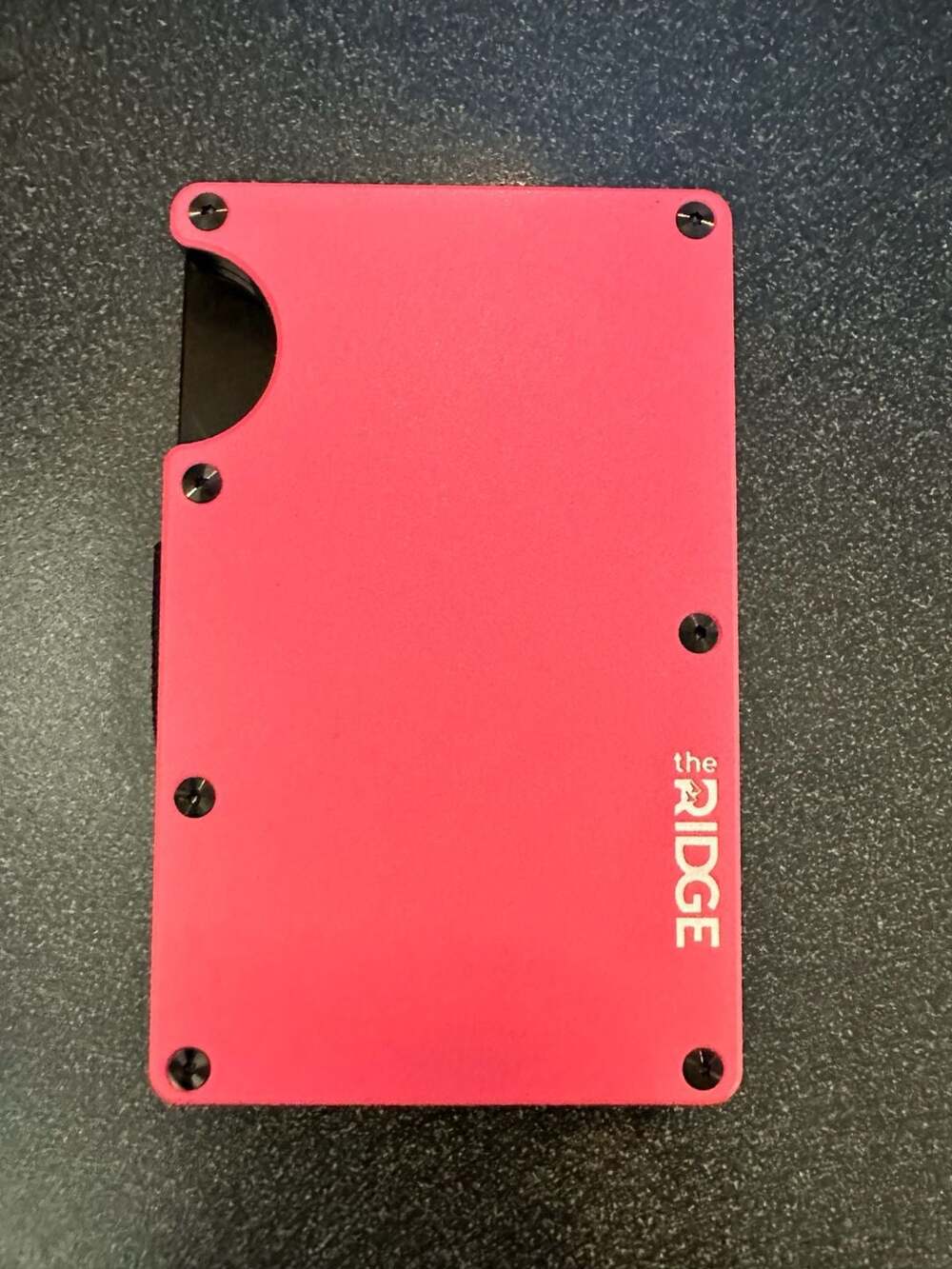 The Ridge Slim RFID Blocking Wallet Cash Strap - Flamingo Pink